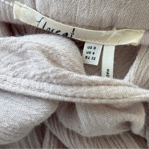 Anthropologie Floreat Blouse Gauzy Beaded Grey - Picture 6 of 9